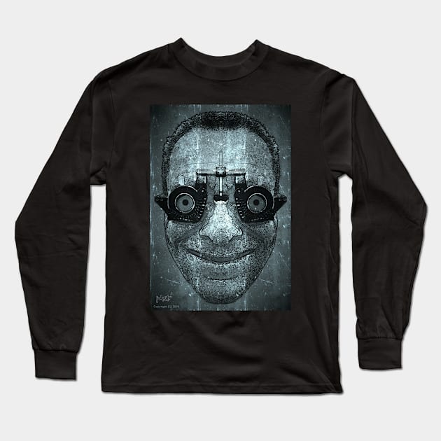 Opto-01 Long Sleeve T-Shirt by JohnT